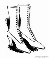 Shoe Coloring Pages To Print  Free Printable sketch template