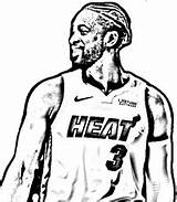Dwyane Wade Coloring Pages sketch template