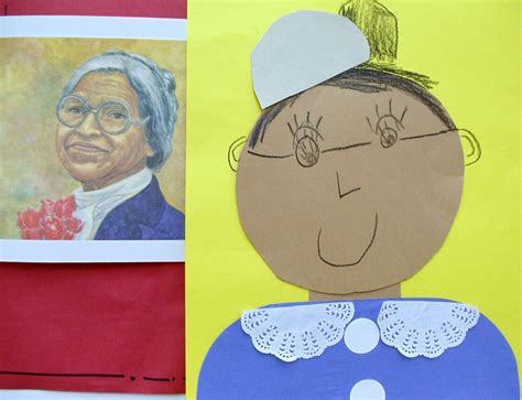 Rosa Parks portrait | Black history month crafts, African american history activities, Winter ...