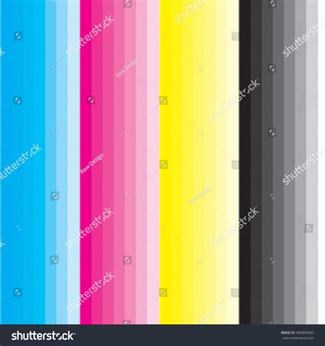 Cmyk Color Chart: ภาพประกอบสต็อก 689895943 | Shutterstock