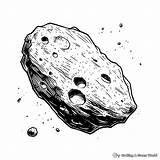 Asteroid Coloring Pages  Free & Printable sketch template