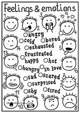 Emotions Coloring Sheets sketch template