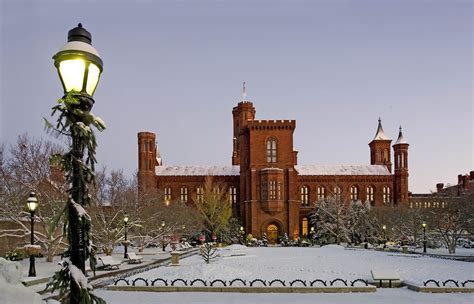 Castle and Haupt Garden with Snow | Smithsonian Institution