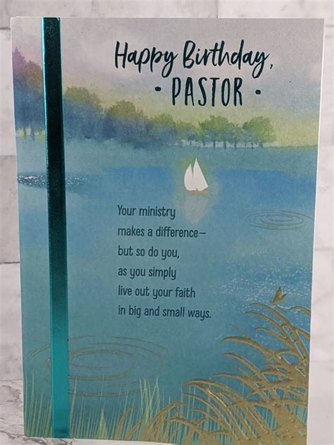 Happy Birthday Pastor Card