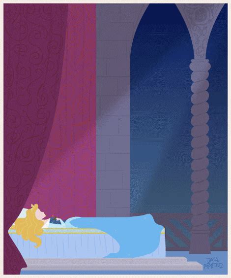 "Once Upon A Dream" Aurora - Sleeping Beauty by Illustrator and Graphic Designer Jeca Martinez ...
