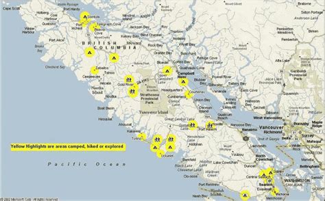 Vancouver island logging road map - Road map of vancouver island bc (British Columbia - Canada)