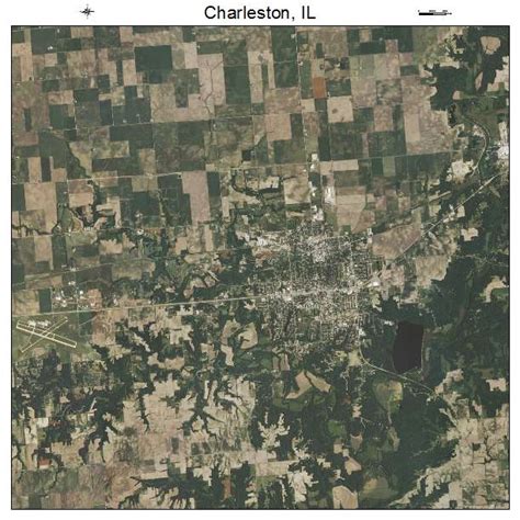 Aerial Photography Map of Charleston, IL Illinois