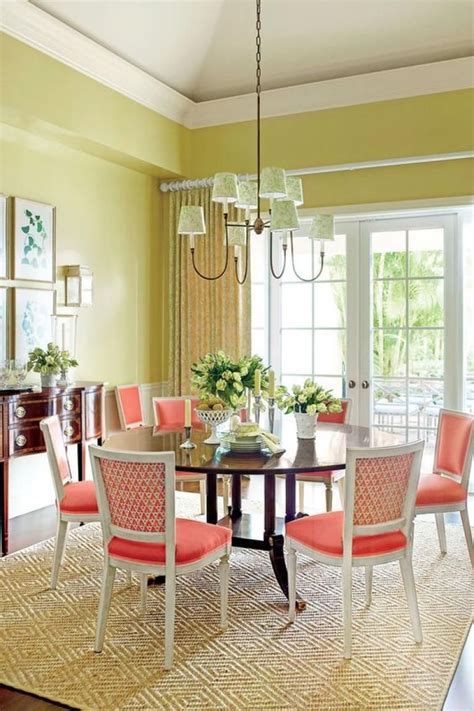 30+Stunning Bright Color Dining Room Design Ideas | Stylish dining room, Dining room colors ...