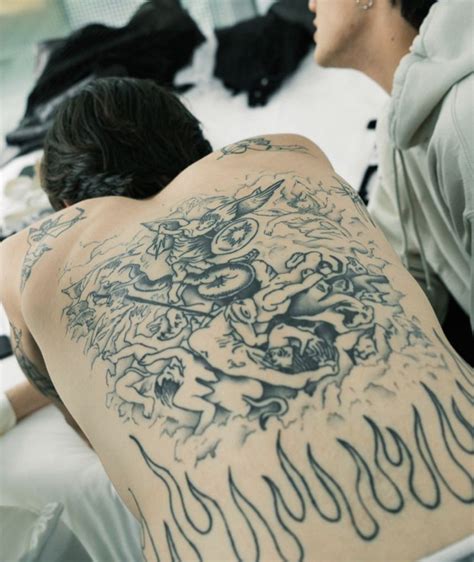 damiano david back tattoo | David tattoo, David, G tattoo