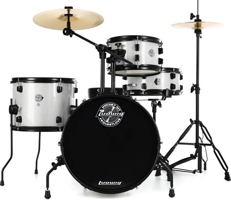 Ludwig Questlove Pocket Kit 4-piece Complete Drum Set - Silver Sparkle ...