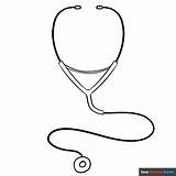 Stethoscope Coloring Page  Easy Drawing Guides sketch template