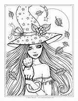 Witch Coloring Pages For Adults At GetColoringscom  Free printable sketch template