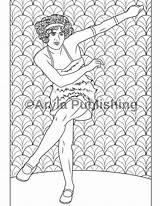 Flapper Coloring Pages For Adults Sketch Page sketch template