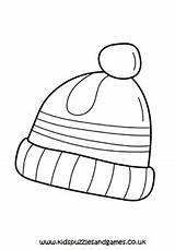 Winter Hat Coloring Page sketch template