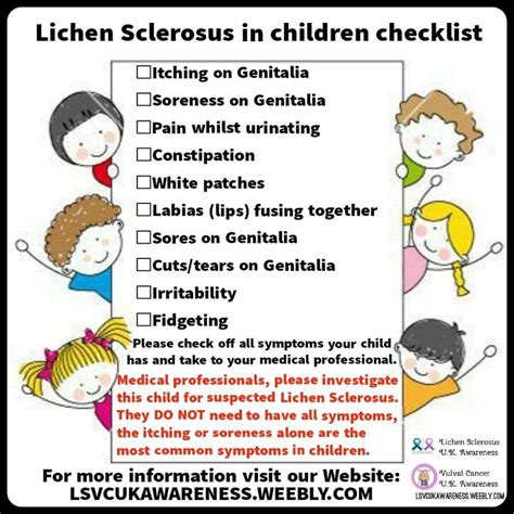 Lichen Sclerosus in Children - Lichen Sclerosus & Vulval cancer UK Awareness