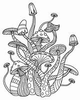 Printable Mushroom Coloring Pages sketch template