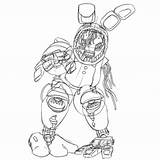 Withered Bonnie  Coloring Home sketch template
