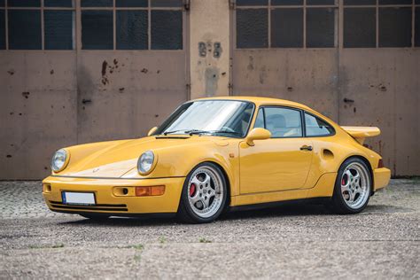 porsche, 911, Turbo, S, 3, 3 , Leichtbau, Prototyp, 964 , Cars, Yellow ...