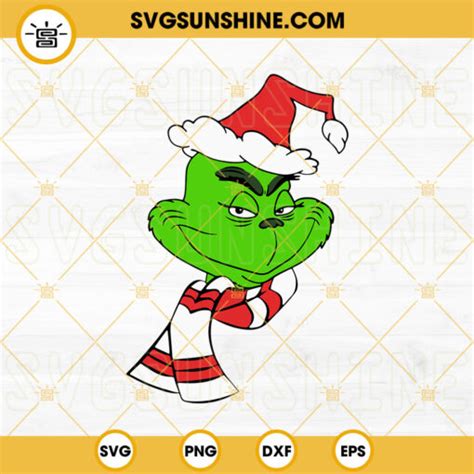 Grinch Smile SVG, Grinch Face SVG, Grinch Christmas SVG PNG DXF EPS Files For Cricut