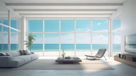 Beach House Zoom Backgrounds, Sea View Background, Livings Room Virtual Background For Zoom ...