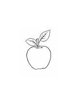 Nibbled apple coloring page  Download Free sketch template