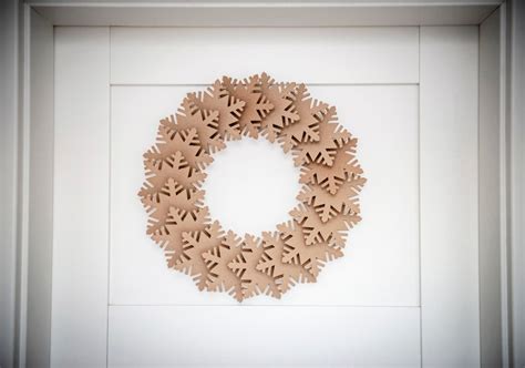 Winter Wreath Cardboard Decoration for Self-assembly - Etsy