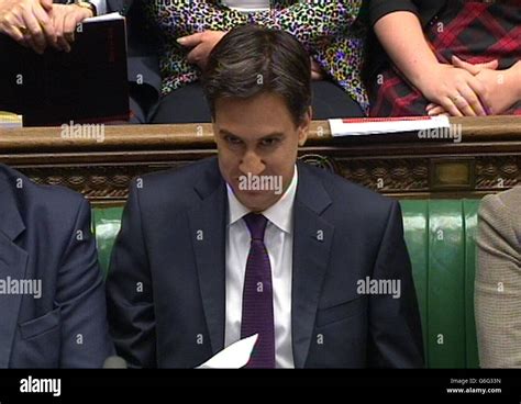 Labour party leader Ed Miliband during Prime Minister's Questions in ...