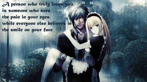 Anime Couple Wallpaper With Quotes - Gudang Gambar