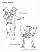 Circus People  Free Printable Templates & Coloring Pages sketch template