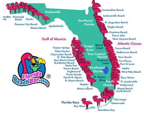 Map Of Florida Gulf Coast | Mary W Tinsley