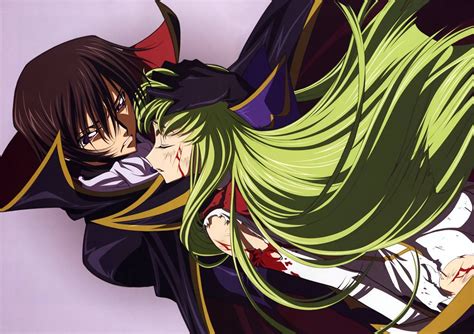 two anime characters with long green hair hugging each other