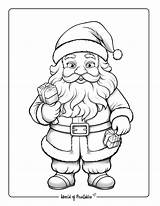 Santa Coloring Pages  World Of Printables sketch template