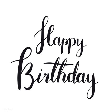 Happy birthday typography style vector | free image by rawpixel.com ...