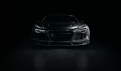 1366x768px | free download | HD wallpaper: black car, audi, r8, tuning ...