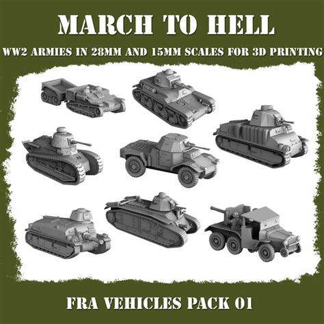 French Army VEHICLES PACK - 3D Breed