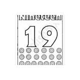 Number 19 Coloring Page For Kids  EnglishBix sketch template