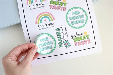 How to Make Packaging Stickers for Your Business With Cricut - Aubree ...