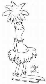 Sideshow Bob In Ivan Martins December 2010 Sidekicks Comic Art  sketch template