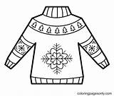 50 Christmas Sweater Coloring Pages  ColoringPagesOnlycom sketch template
