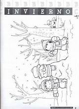 invierno  Coloring Pages Drawings Pencil sketch template