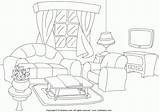 Dining Room Around The House Coloring Page For Adults 1  Home sketch template