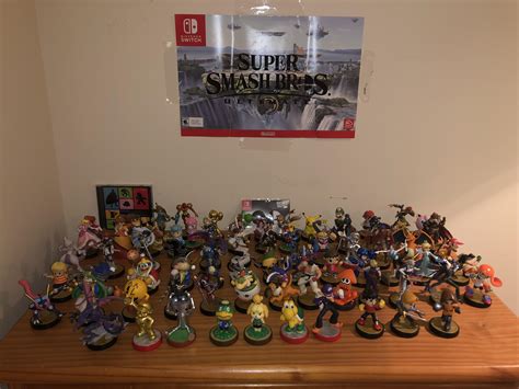 All Super Smash Bros. Series amiibo with others as placeholders for the new ones to come to ...