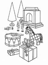 Christmas Toys coloring Pages sketch template