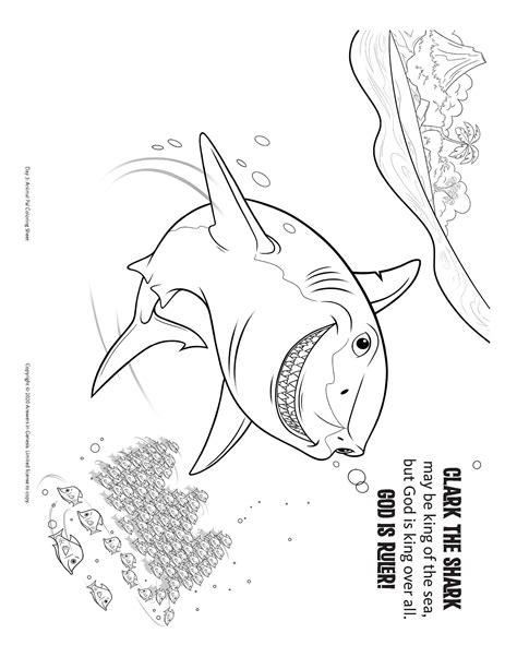 Clark the Shark (Kids Coloring Activity) | Kids Answers