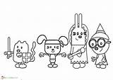 Wubzzy Coloring Pages sketch template