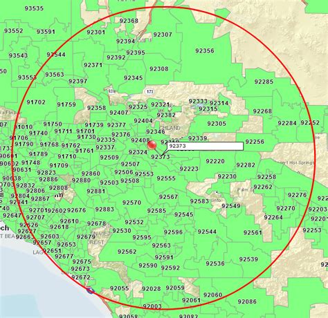 30 Mile Radius Zip Code Map - United States Map