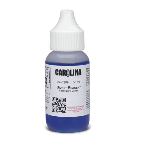 Biuret Reagent, Laboratory Grade, 30 mL | Carolina.com