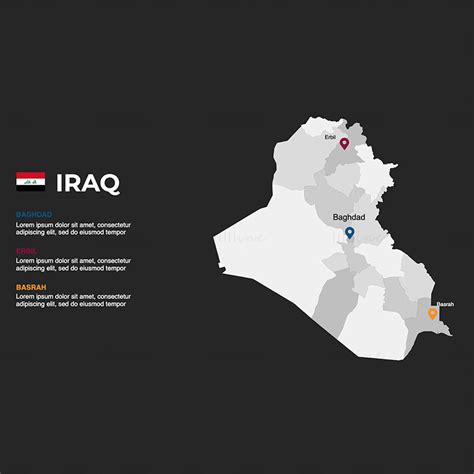 Iraq Infographics Map editable PPT & Keynote