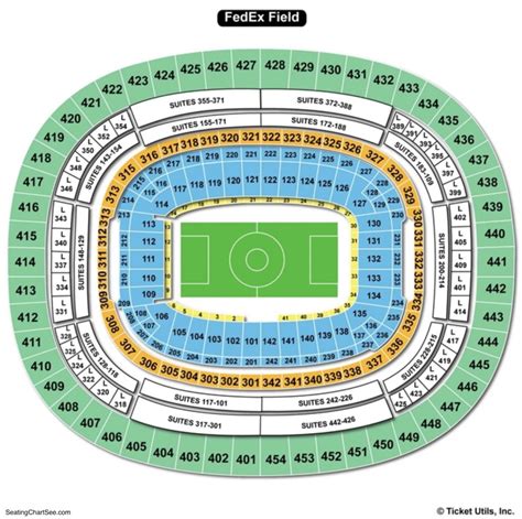 FedEx Field Seating Map