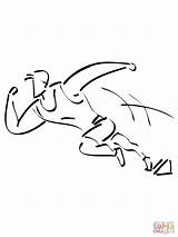 Coloriage  Départ Du sprint Coloriages à Imprimer Gratuits sketch template
